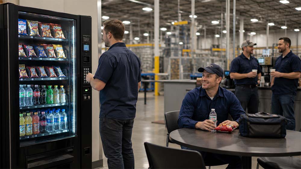 Image depicting Vending Services for Manufacturing and Industrial Facilities.